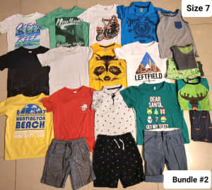 Boys Size 7 Summer Clothes Bundle