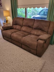 3 Pce Recliner Suite - Sofa & 2 Chairs