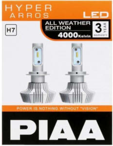 PIAA Hyper Arros LED H7 Kit. Headlight Bulb Globe.