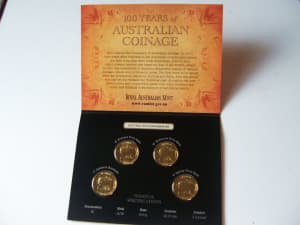 GONE. 2010 4 Coin Set 100 years Australian Coinage