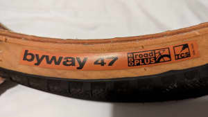 WTB Byway Gravel Tyres 650B x 47mm used qty x2 