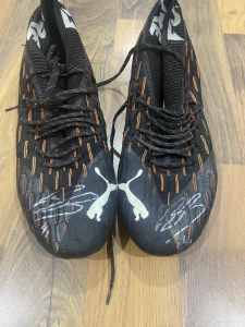 Bobby Hill AFL. Signed boots
