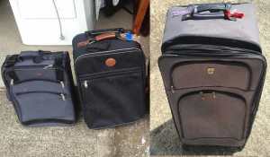 3 set suitcase 75cm, 60cm and 45cm , total $50 call to pick in campsi