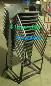 Echo collection stackable chairs 20 @ $ 10 each visitor meeting office