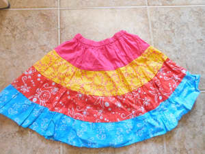 TIERED SKIRT for Child. Bright colours. NEW. (No 4).