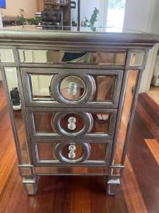 Mirrored Bedside Tables