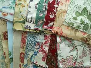 FLORAL SEWING & UPHOLSTERY FABRIC SWATCHES