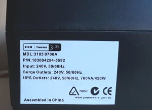 PowerSupply Uninteruptable, 700VA UPS -Eaton Powerware