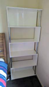 5 Shelf Book Case - White
