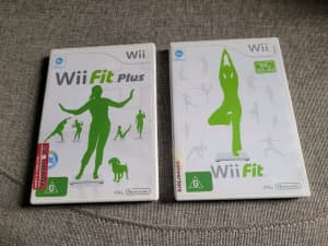 Nintendo Wii balance board and games