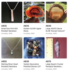 Miscellaneous Crystals, Jewellery, Opal and Agate Stones