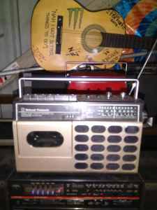 Tape deck and radio
