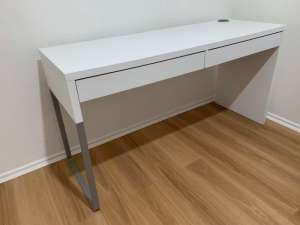 *USED* IKEA Micke white desk 142cmx50cm
