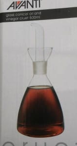 Glass oil and vinegar cruet 500ml