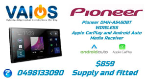 Pioneer DMH-5450BT Wireless Car Play $859 Supply and Fitted