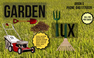 Garden services • lawn mowing ect..
