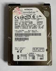Hitachi 80GB HTS541080G9AT00 PN: 0A2534 IDE 2.5 Laptop Hard Drive