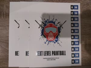 30 tickets of NEXT LEVEL PAINTBALL