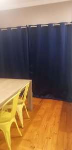 Navy Blue Sunblock Curtains