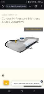 Matress Curocell 4 New pressure mattress RRP$4795
