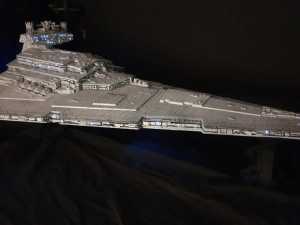 STAR WARS HUGE Imperial Star Destroyer. 1 metre long! Hundreds of LEDs