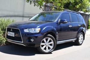 2011 Mitsubishi Outlander ZH MY11 XLS Blue 6 Speed Constant Variable Wagon