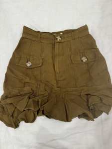 Brown mini Cameo skirt size XS