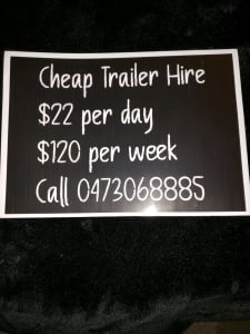 2 trailers for rent, daily or weekly or can even do monthly, to help m