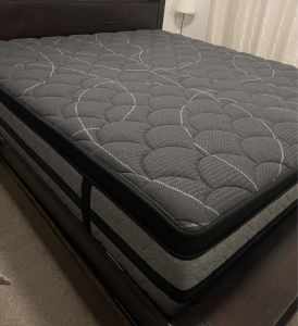 Mattress with storage bed and side tables