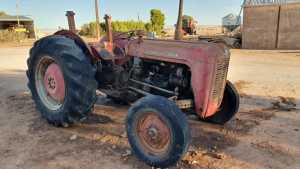 Massey Ferguson FE 35 tractor and attachments