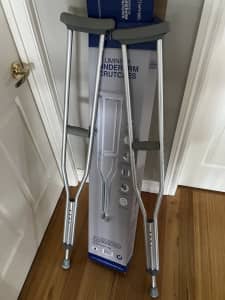 Aluminium underarm crutches