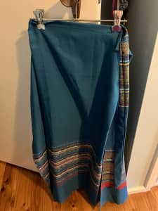 Embroidered Thai wrap-around sarong-style and short skirts - as new