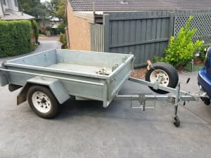 Trailer 5 x 7 combination box and motorcycle trailer $2500