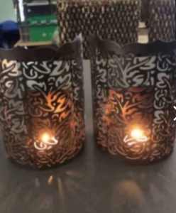 Partylite votive tea light candle holders ( metal)