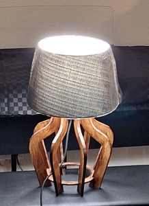HAND MADE TABLE OR BEDSIDE LAMP
