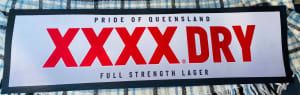 XXXX Dry Bar Runner Rubber Back(New)