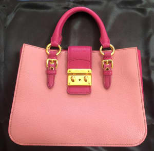 MIU MIU Genuine Leather Handbag and Purse Wallet Set, BRAND NEW
