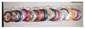 Brand new 19 rolls ribbons Satin Rolls Art & craft Card Dress making