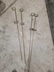 Fishing rod holder stakes x 4