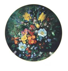 ROYAL DOULTON COLLECTORS GALLERY PLATE - POLYANTHUS & DAFFODILS