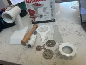 Kitchen aid food grinder stand mixer attachment