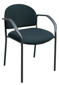Office Reception Chair with Round Square Back Juno