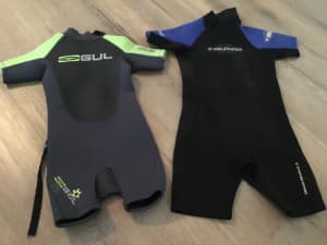 Kids wetsuits ( GUL T3), ( Excelerator 4)