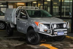 2014 Mazda BT-50 MY13 XT (4x4) Silver 6 Speed Automatic Cab Chassis