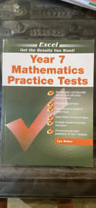 Yr 7 excel maths practice tests