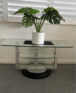 Glass 3 Tier Entertainment unit or may be used as a coffee table