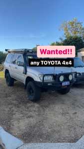 Wanted: WANTED WILL PAY CASH FOR ANY TOYOTA