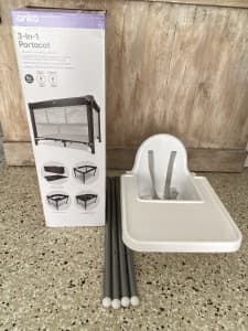 Porta Cot and High Chair - NEW