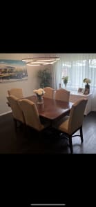 Dining table and 6 X chairs