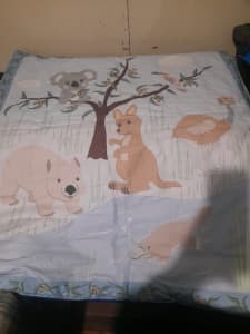 Home made baby cot blanket
